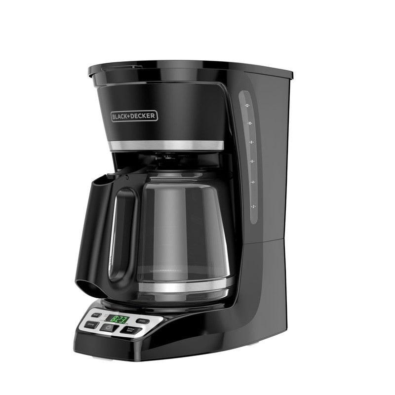 Programmable 12-Cup Drip Coffee Maker with Custom Brew Strength, Black0