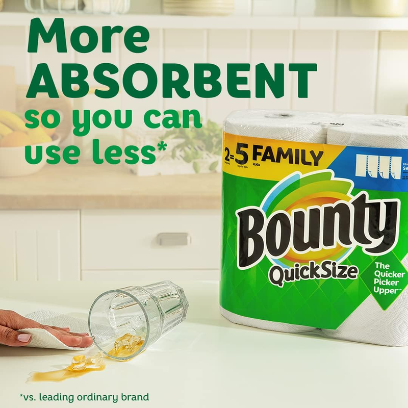 Paper Towels Quick Size White 16 Family Rolls 40 Regular Rolls1