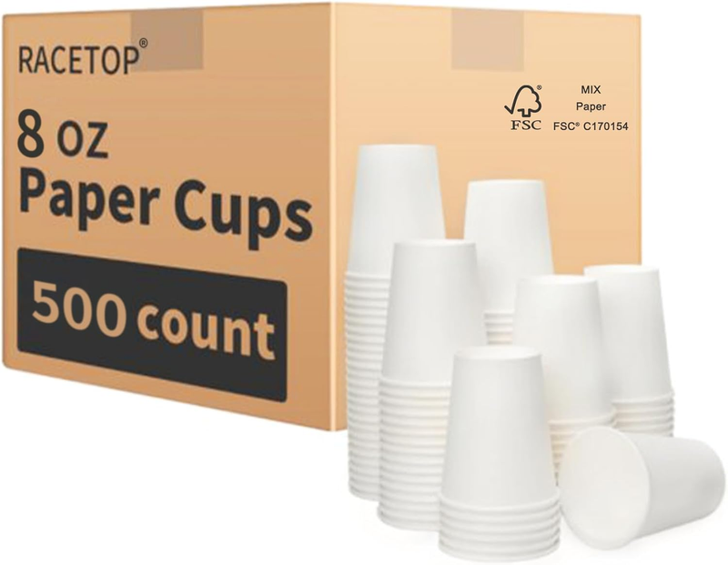 8 Oz Disposable Coffee Cups [500 Pack]8