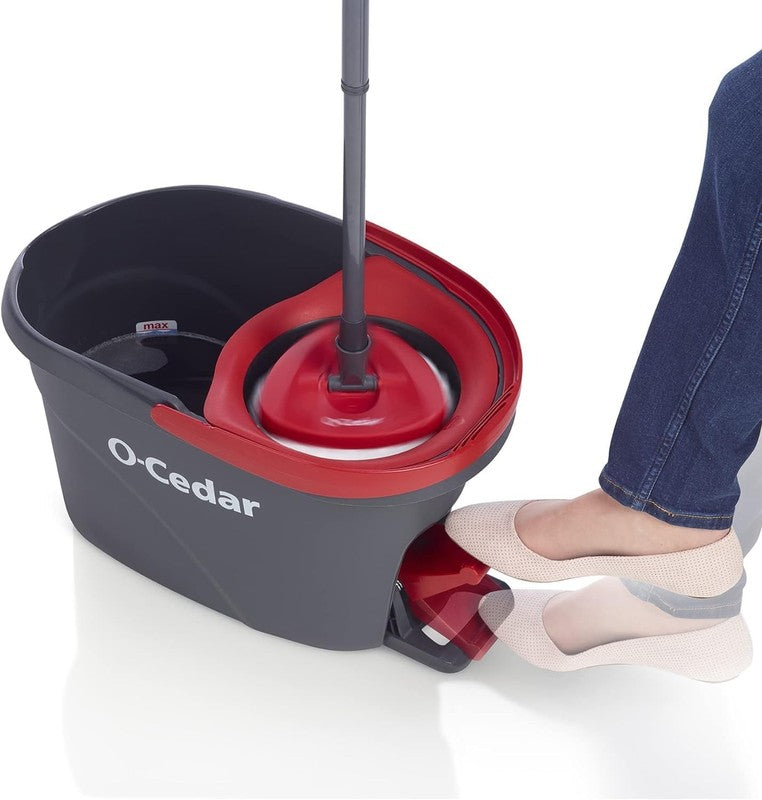 Revolutionary Easywring Microfiber Spin Mop & Bucket with 3 Extra Refills8