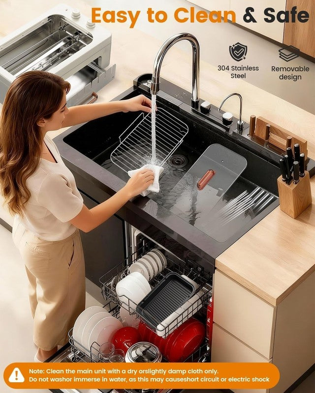 4 in 1 Smokeless Indoor Electric Grill w/ Rotating Skewers & Hot Dog Roller7