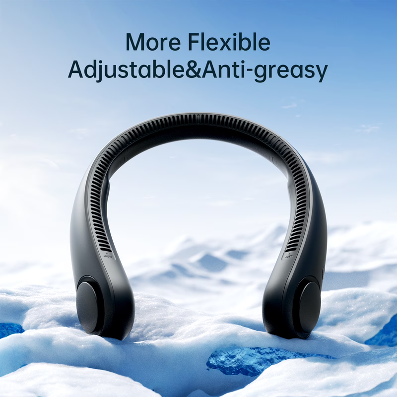 Portable Neck Fan Bladeless Rechargeable Wearable 5 Speed 16H Battery7