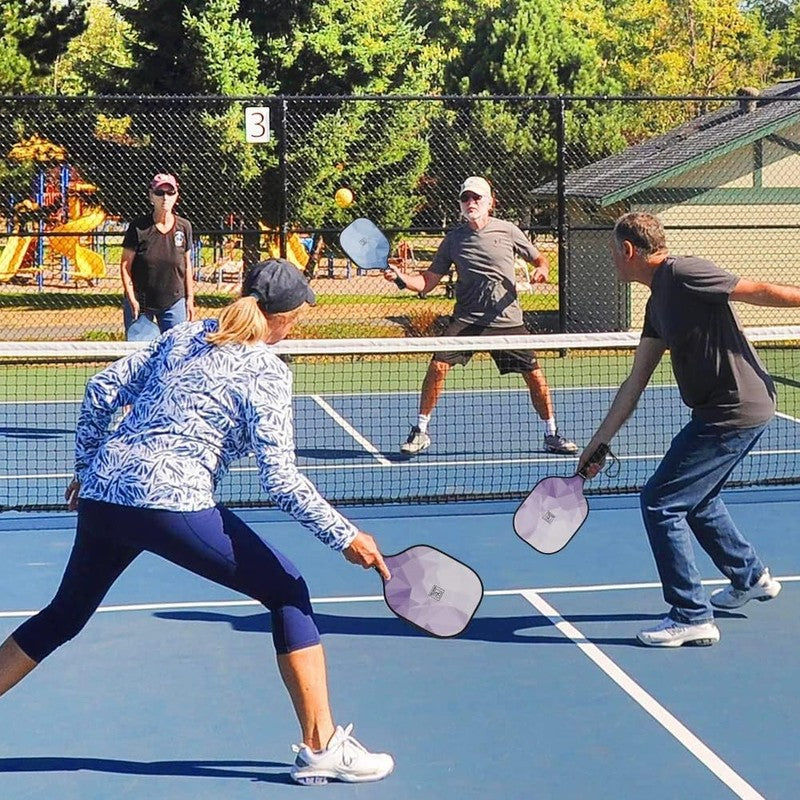 Pickleball Paddles Set of 4, USAPA Approved Pickleball Set, Fiberglass Pickle Ba8