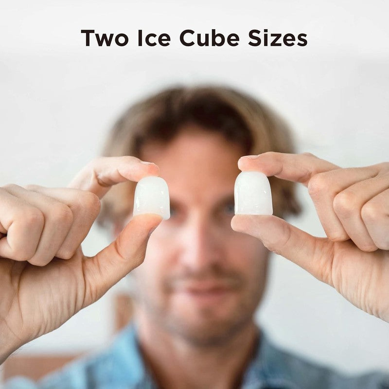 Countertop Ice Maker, 9 Cubes in 6 Mins, Self-Cleaning, 2 Sizes, 26Lbs/Day3