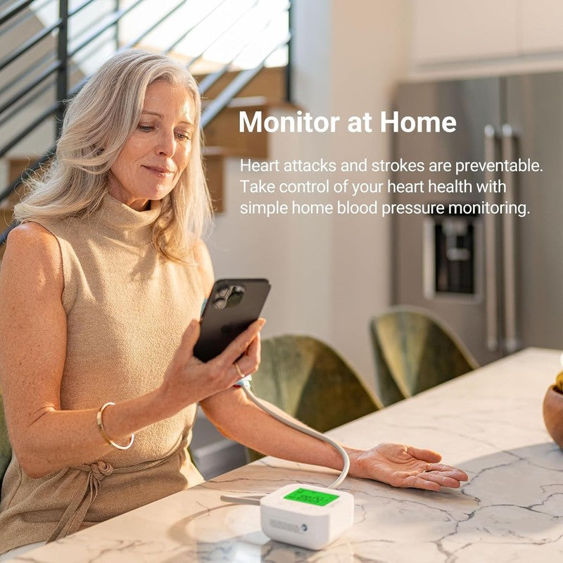 Track Smart Upper Arm Blood Pressure Monitor with Wide Range Cuff That Fits Stan4