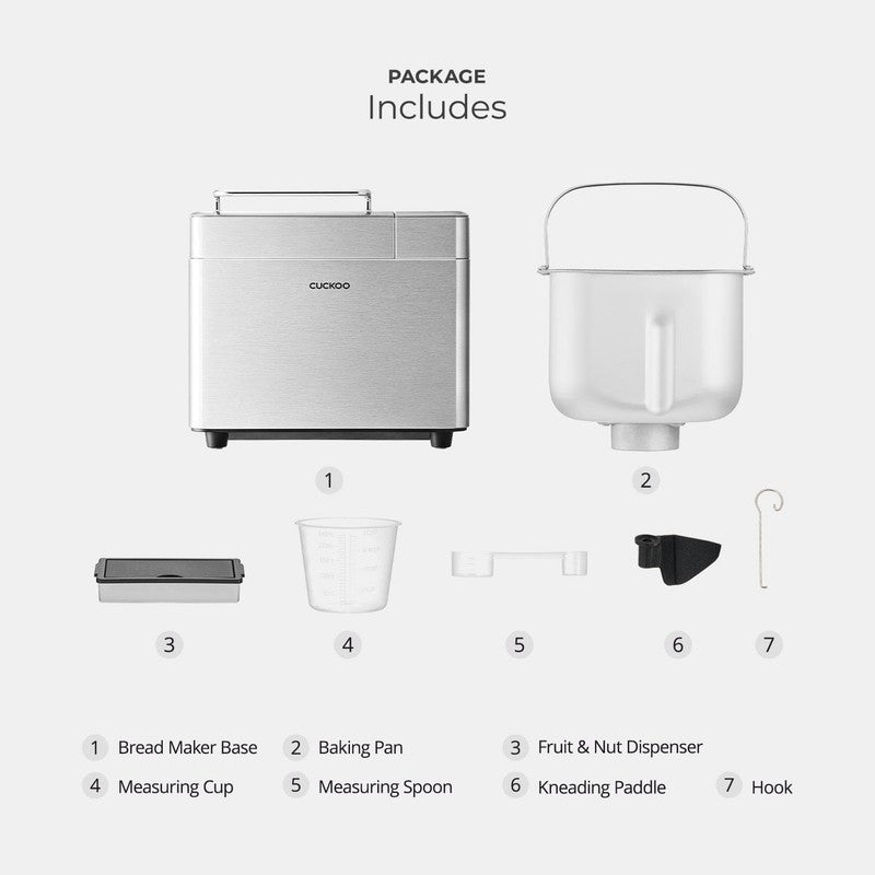 2LB Bread Maker Machine 15 Menus 3 Crusts Fruit & Nut Dispenser7