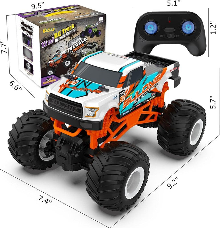 Remote Control Car, 1:16 Scale RC Monster Truck for Boys, 2.4 Ghz All Terrain RC5