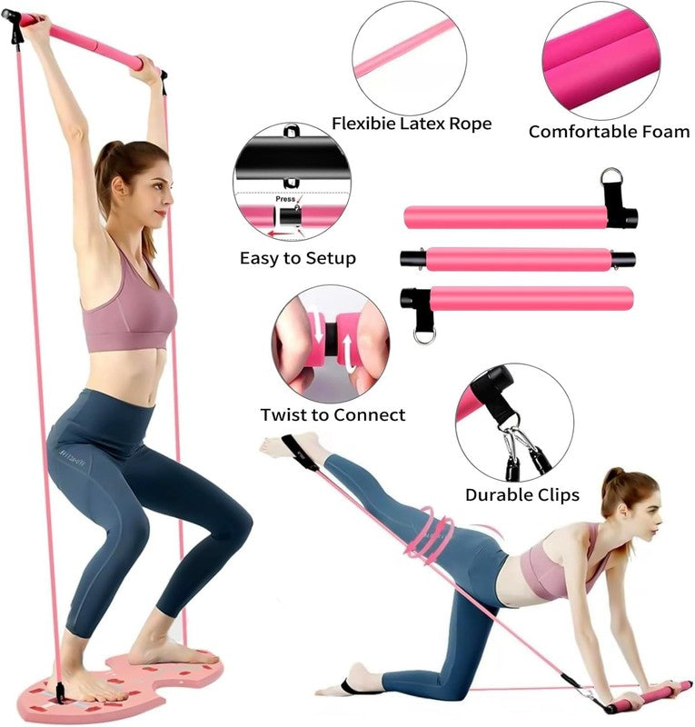 36-in-1 Push Up Board Home Gym w/ Ab Roller Bands Foldable Full Body Training4