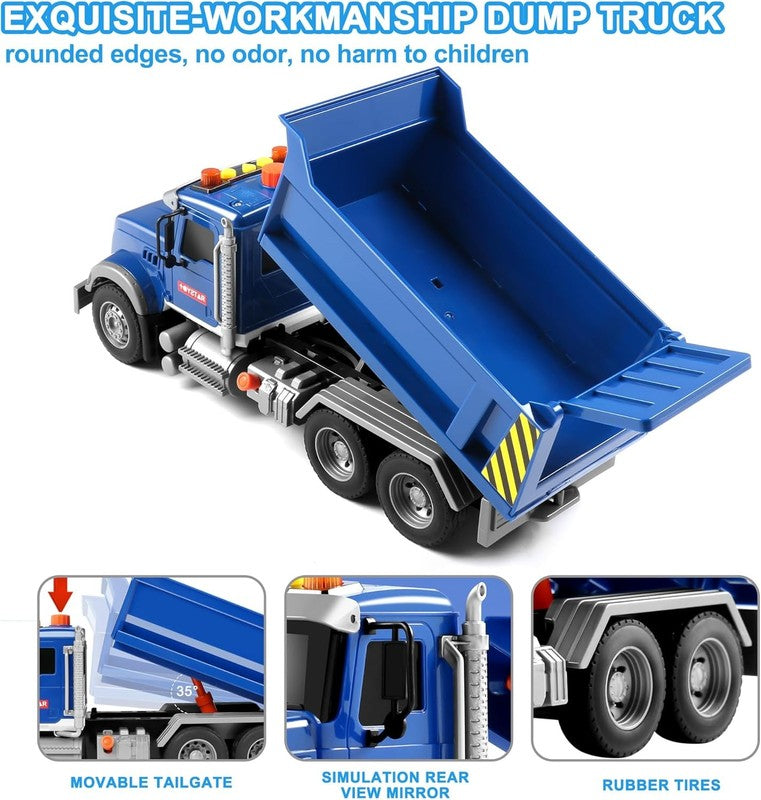 Toddler Trucks Toys for Boys Age 3 5,Big Dump Truck with Lights and Sounds,Kids 2