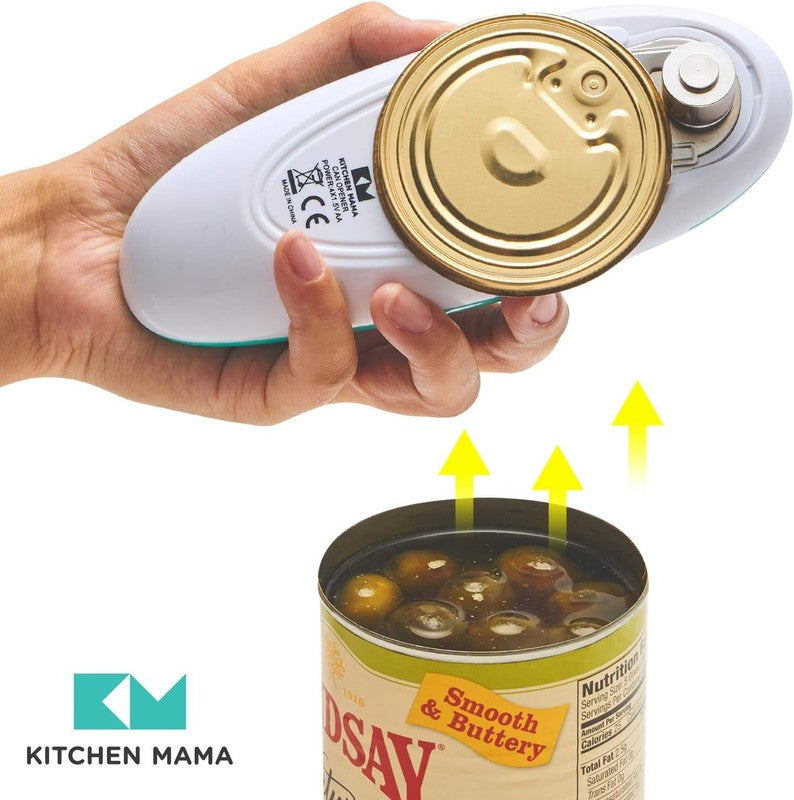 One Touch Auto Electric Can Opener for Seniors - Cordless & Safe (Teal)5