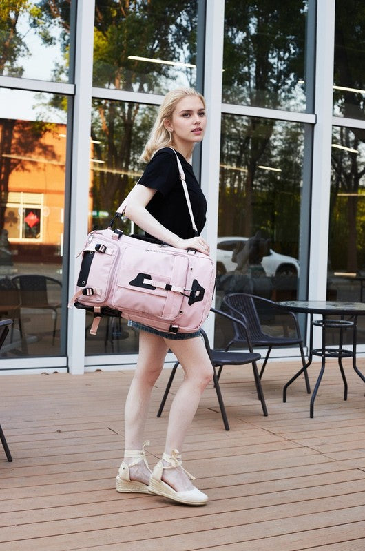 50L Travel Backpack Waterproof Extra Large Laptop Hiking Business Pink6