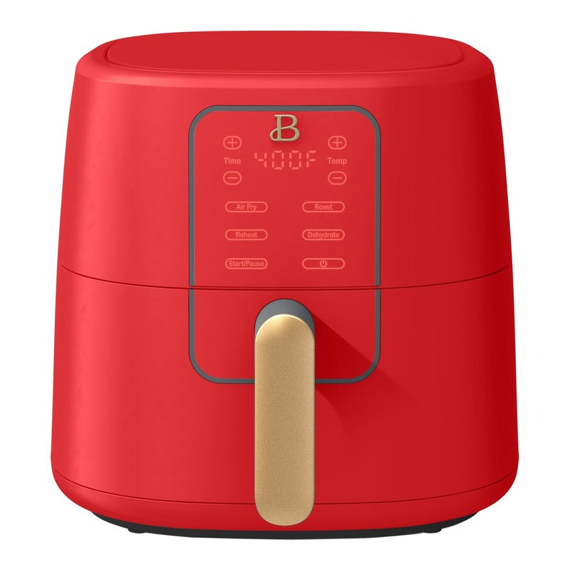 6 Qt Air Fryer w/ Turbocrisp Technology Evergood Ceramic Nonstick Tomato Red0