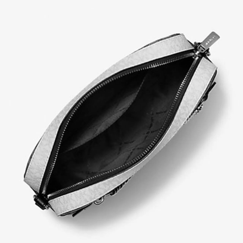 Bolso Cruzado Grande Para Mujer Jet Set Con Logo De Firma Negro 35F5STTC9V-0011