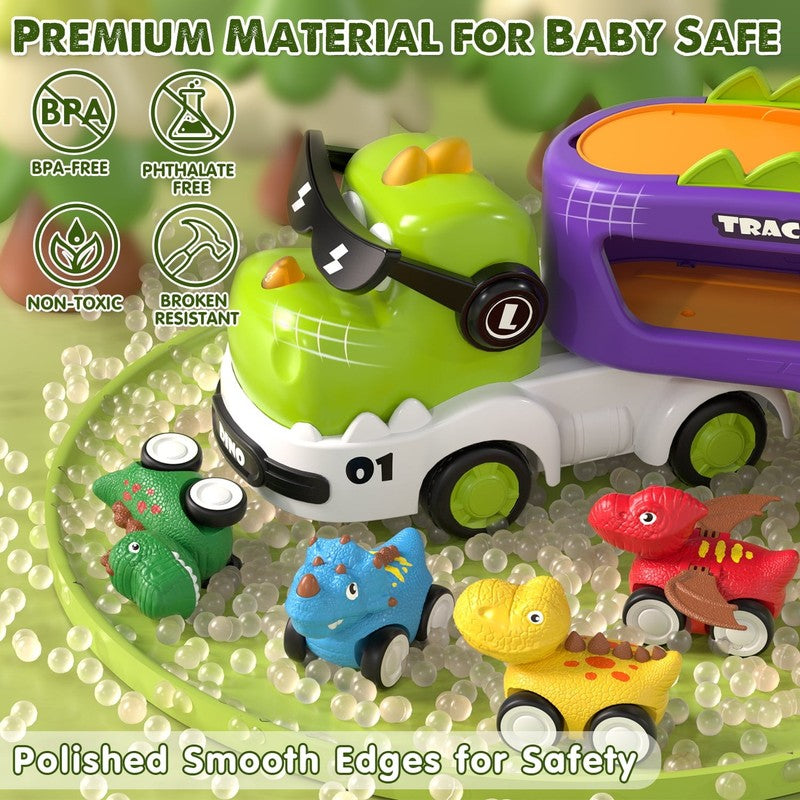 Toddler Toys for Boys 2 3 4 5+ Years Old, Dinosaur Toy Cars with Lights & Sounds6