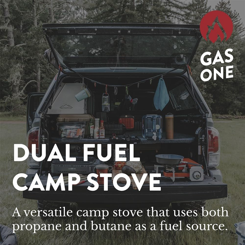 GS-3400P Dual Fuel Camping Stove Propane Butane Portable Carry Case Emergency1