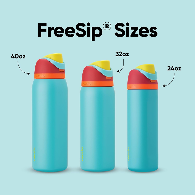 Owala FreeSip 32oz Stainless Steel Water Bottle Straw Insulated Summer4
