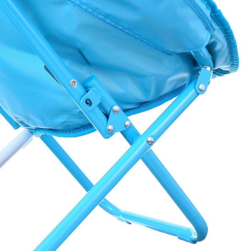 Round Foldable Saucer Chair, Blue6