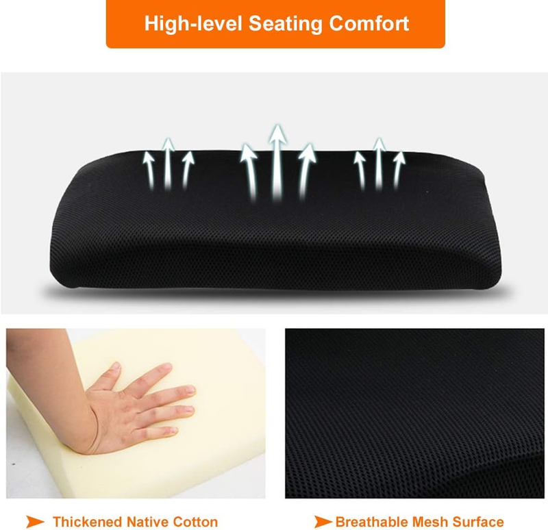 Ergonomic Office Chair Mid Back Swivel Desk Chair Lumbar Support Orange6