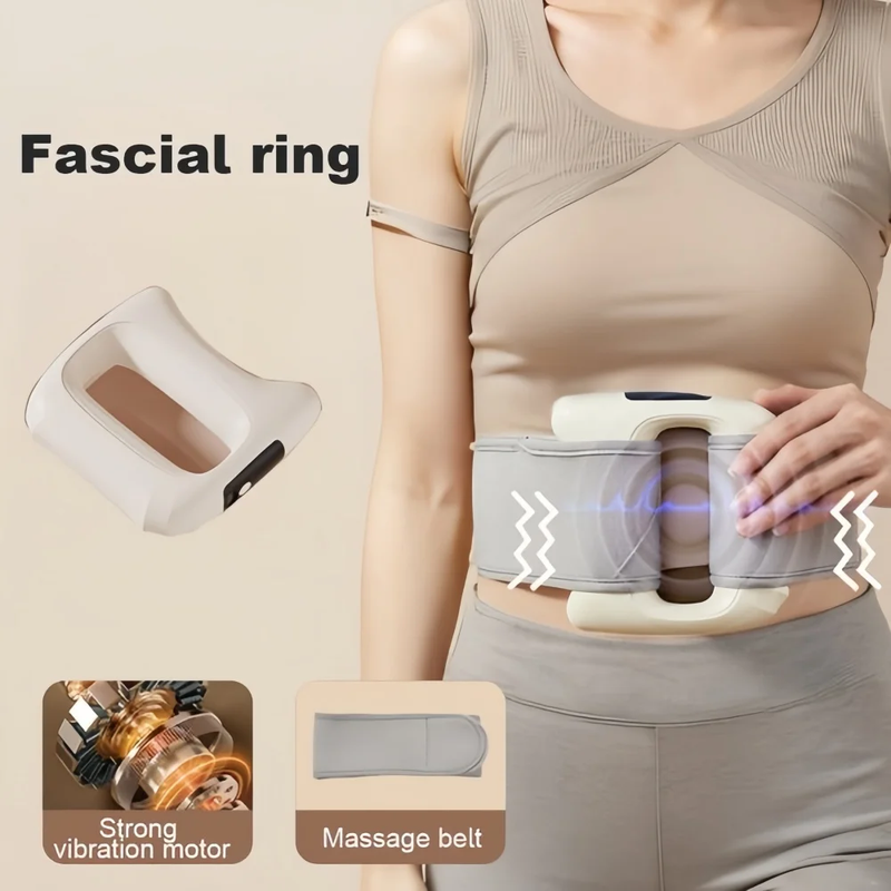 Fascia Ring Vibration Massager with Belt for Relaxation, White7