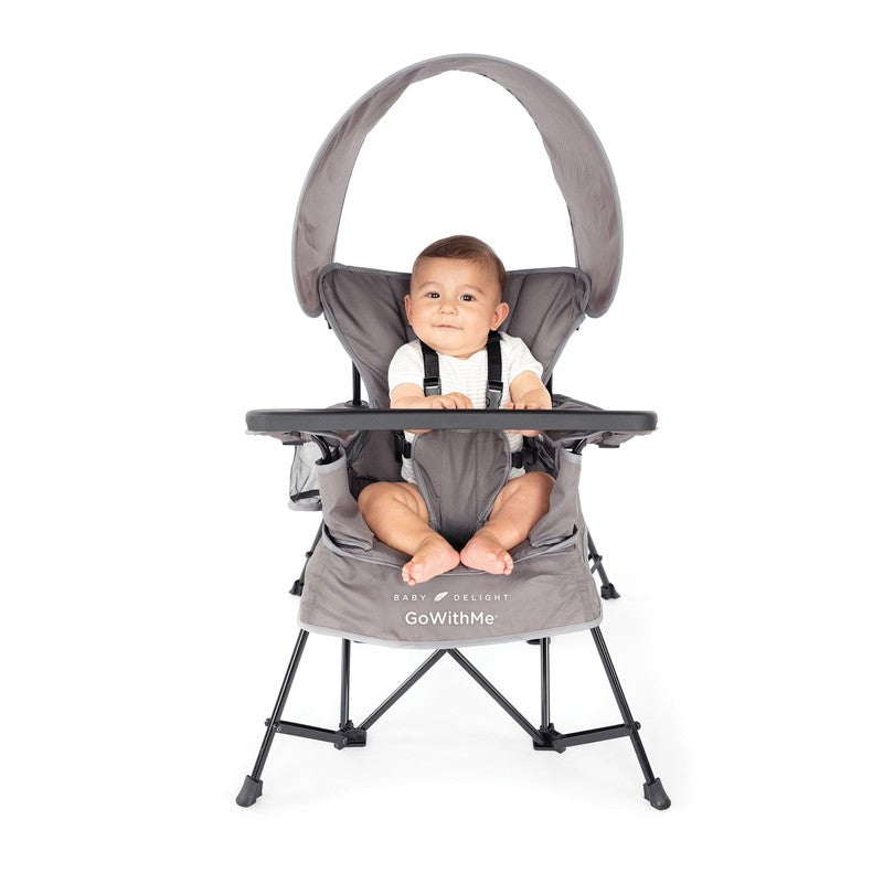 Go with Me Jubilee Deluxe Portable Infant Chair, Removable Canopy, Gray0