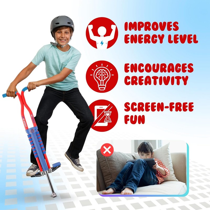 Pogo Stick for Kids - Pogo Sticks for Ages 9 and Up, 80 to 160 Lbs - Pro Sport E4