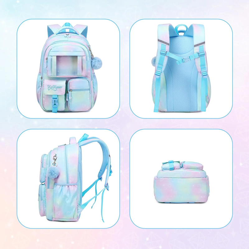 Kids Kawaii Ita School Backpack Lightweight Student Bag Blue5