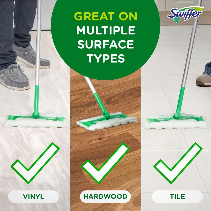 2 in 1 Sweeper Kit for Dry & Wet Floor Cleaning with Cloths Included3