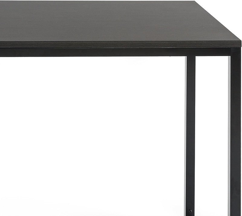 Jennifer 55" Desk   Black Frame, Espresso Top, Office Computer Workstation3