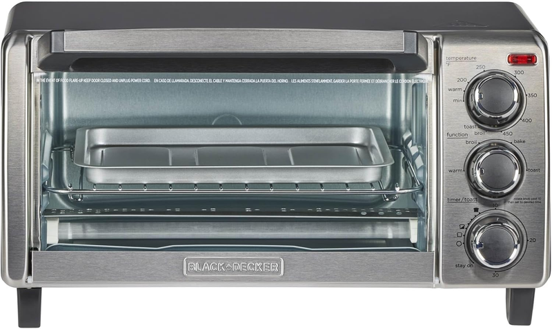 4-Slice Convection Oven, Stainless Steel, Fits 9" Pizza, TO1313SBD8