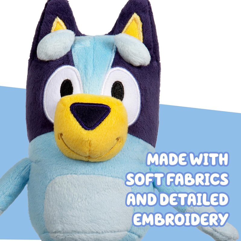 Bingo & Plush Toys Bundle 2 Pack Soft Deluxe Fabric Embroidered Characters3