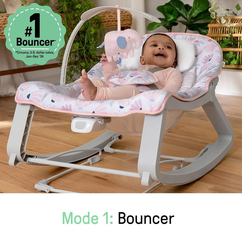 Keep Cozy 3 In 1 Grow with Me Vibrating Baby Bouncer Seat & Infant to Toddler Ro5