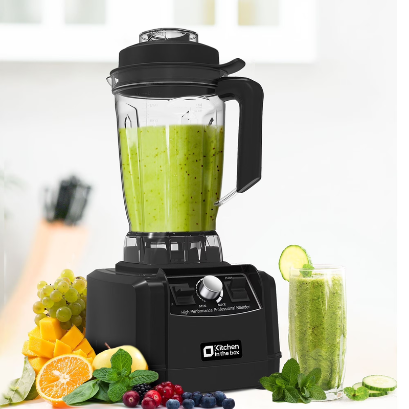 68oz Countertop Blender 1450W 2HP Smoothie Ice Crushing 8 Blade Black8