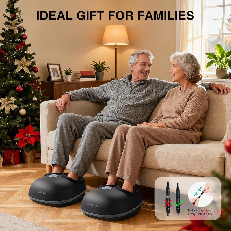 Shiatsu Foot Massager w/ Heat APP Remote Deep Kneading Compression6