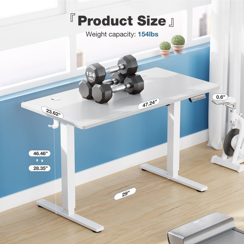 Height Adjustable Electric Standing Desk   48"x24" Ergonomic Home Office Desk3