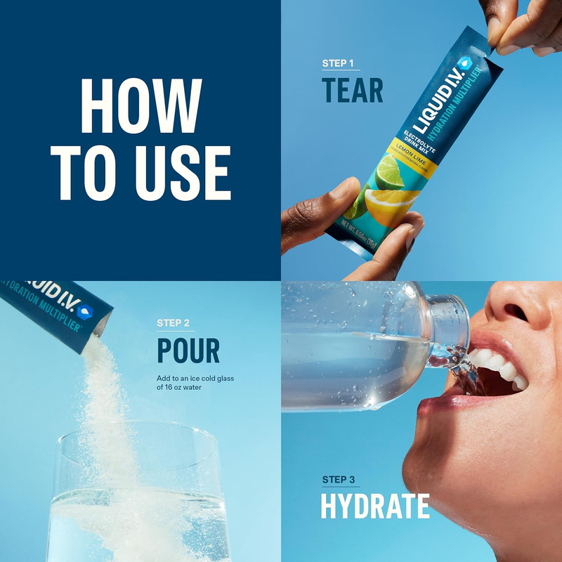 Liquid I.V. Hydration Multiplier Golden Cherry Electrolyte Mix 16 Servings3