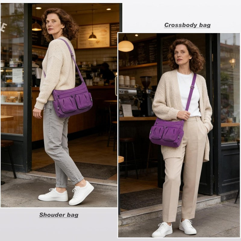Women Crossbody Bag Waterproof Nylon Lightweight Shoulder Travel Purse Handbag1