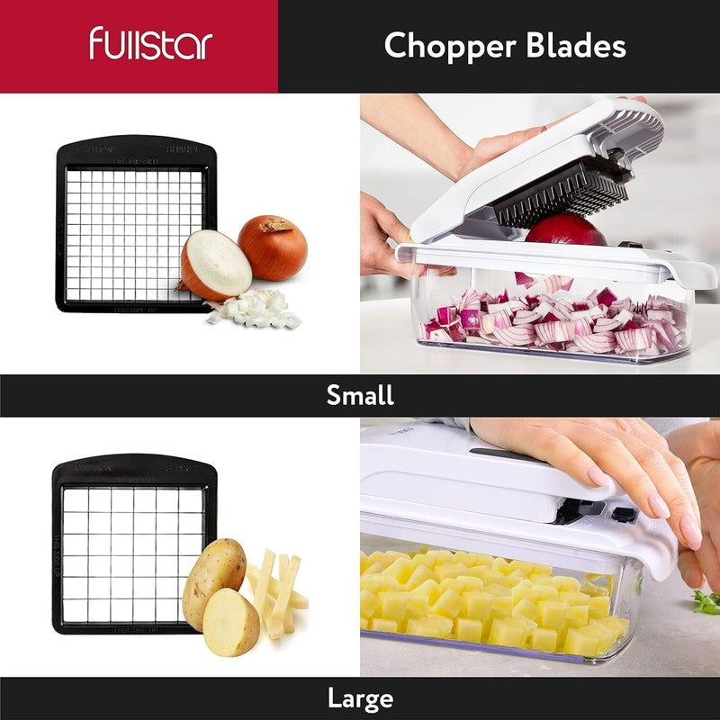 Vegetable Chopper and Spiralizer - Food Chopper with Container - White3