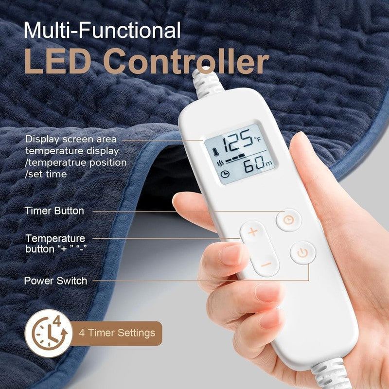 Heating Pad: 33 X 17 Inches Electric Heating Pad for Back Pain Relief -Extra Lar5
