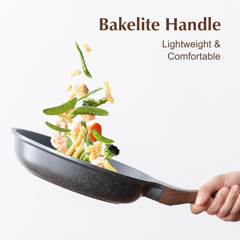 Nonstick Frying Pan Skillet, Swiss Granite Coating Omelette Pan, Healthy Stone C5