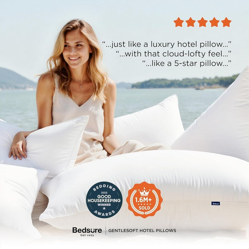 Pillows Queen Size Set of 2, Soft Fluffy Supportive for Sleeping7