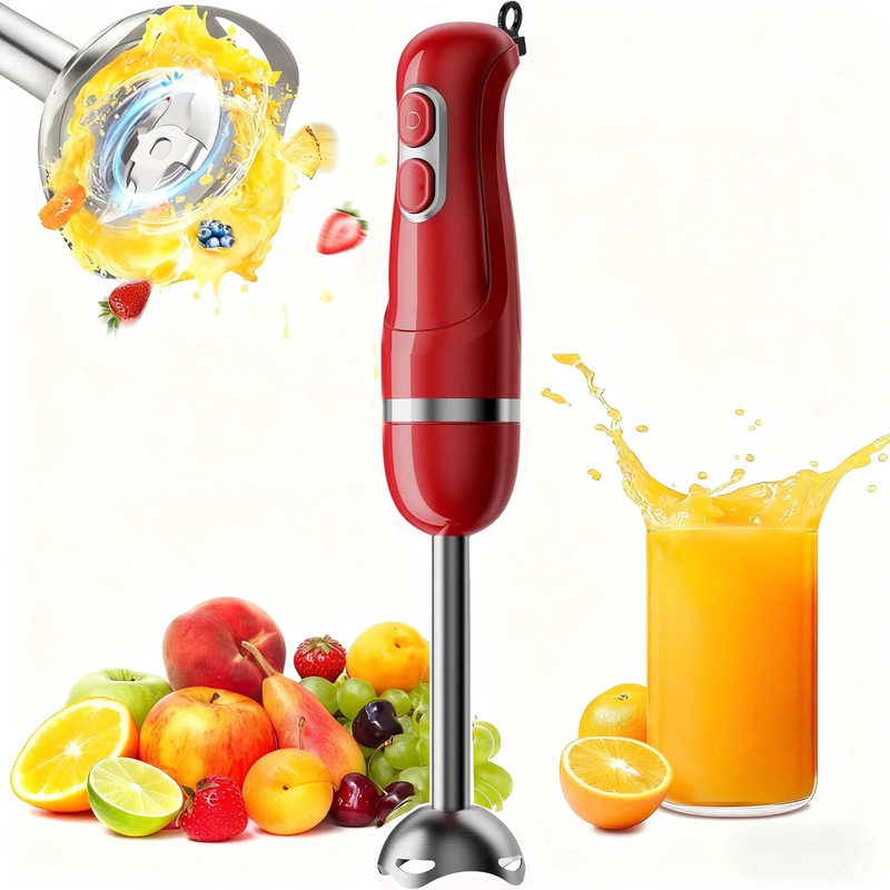 Hand Blender, Immersion Blender with 2 Mixing Speed, Electric Handheld Mixer Por9