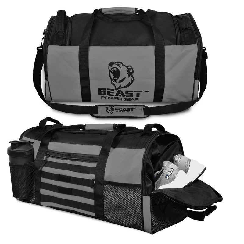 Beast Power Gear Gym Duffle Bag- Workout, Boxing, MMA, Sports Gym Bag with Shoes10