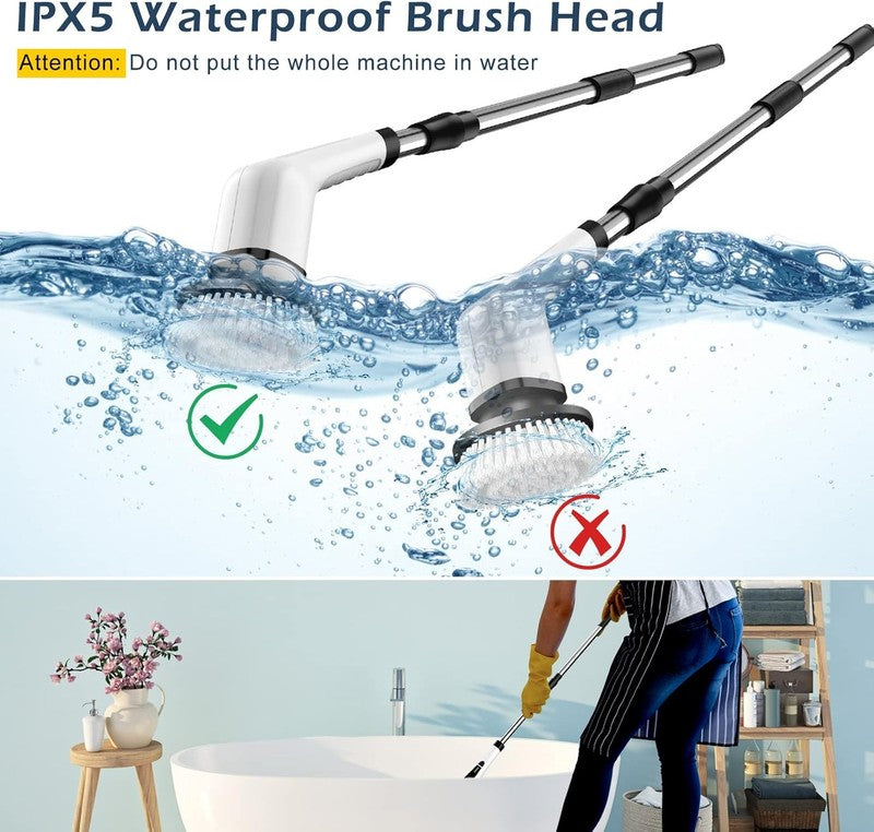 Electric Spin Scrubber, Cordless Cleaning Brush Scrubber for Home, 8 Replaceable6