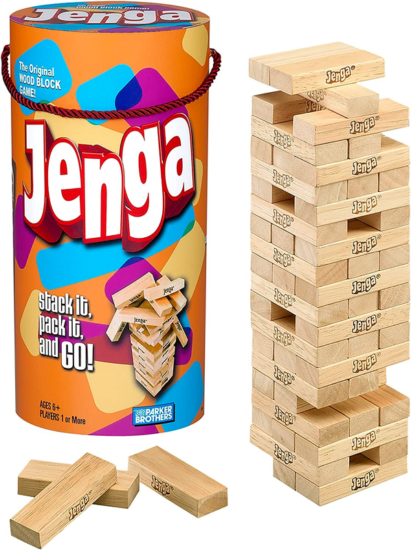 Wooden Blocks Stacking Tumbling Tower Game Party Game Kids & Family 6+0