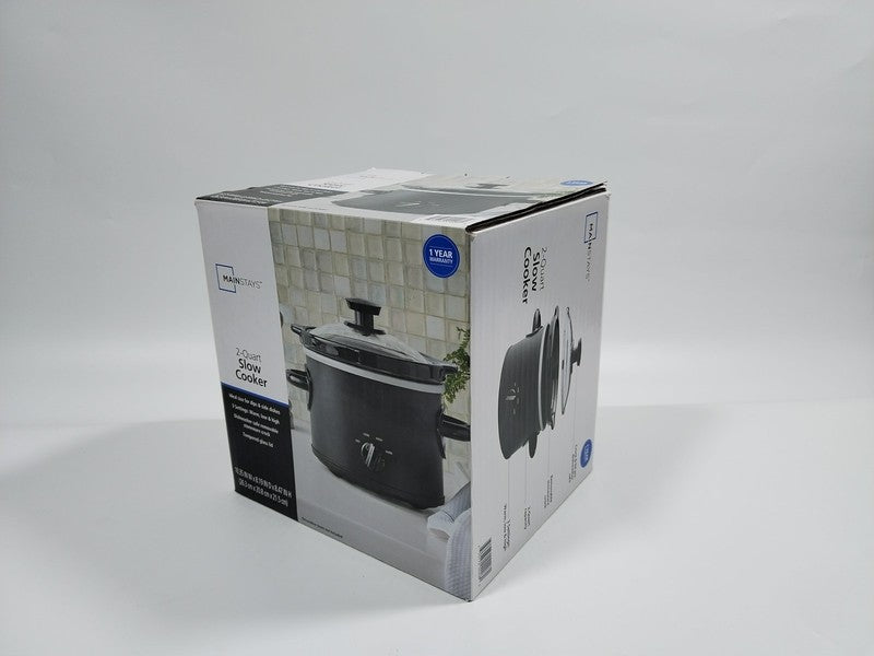 2 Qt Manual Slow Cooker, Matte Black7
