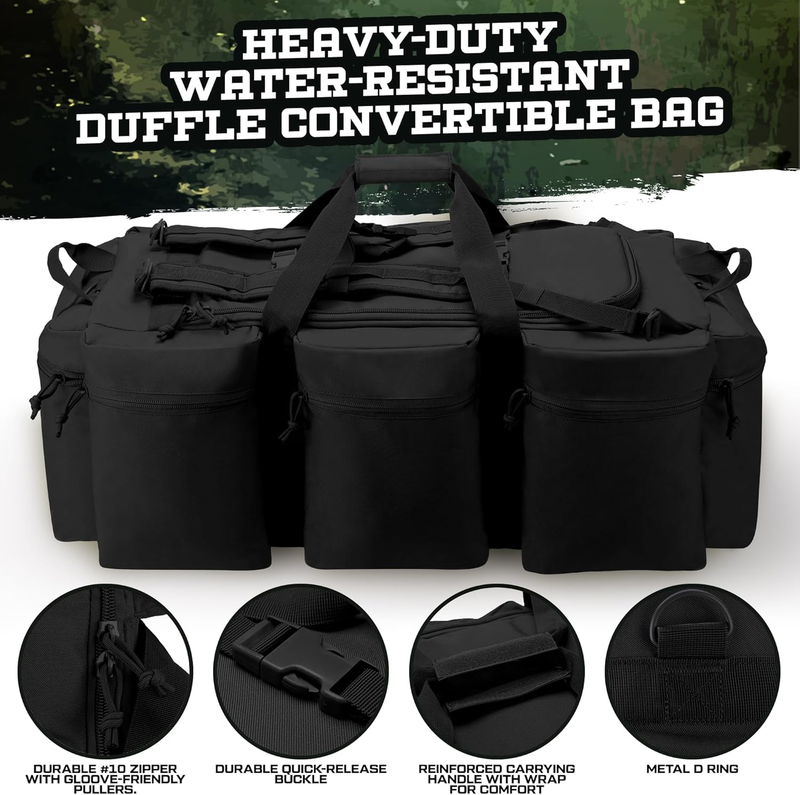 Large Military Duffle Bag 100L Tactical Travel Sports Equipment Bag5