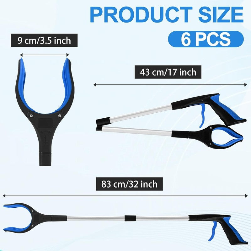 6 Pack 32" Heavy Duty Trash Grabber Reacher Tool for Elderly1