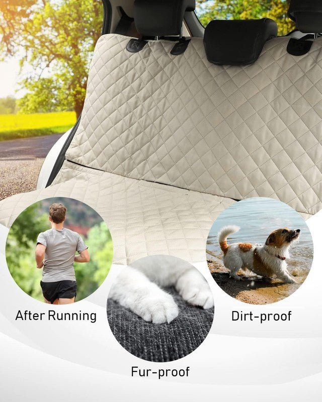 Waterproof Scratchproof Pet Bench Seat Cover, Nonslip Durable Washable Beige3
