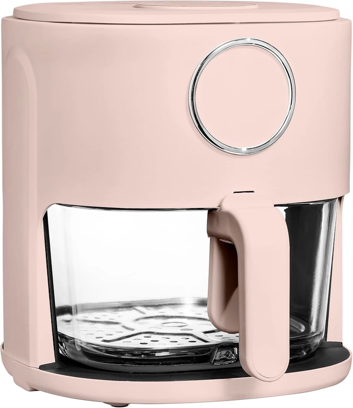 Air Fryer, 4Qt Glass Air Fryer, Stylish Kitchen Appliance, Blush7
