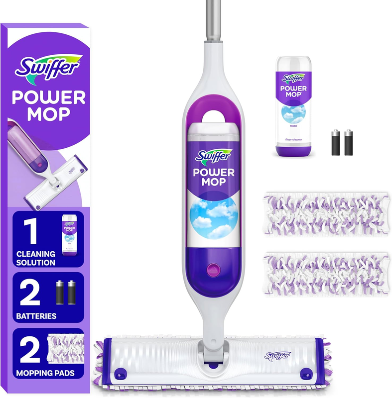 Powermop Multi Surface Mop Kit for Floor Cleaning, Includes Powermop, 2 Mopping 11